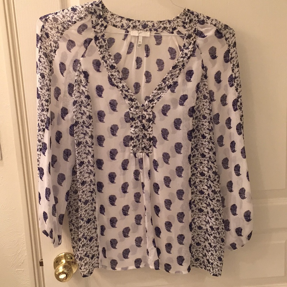 Joie size XS silk blouse