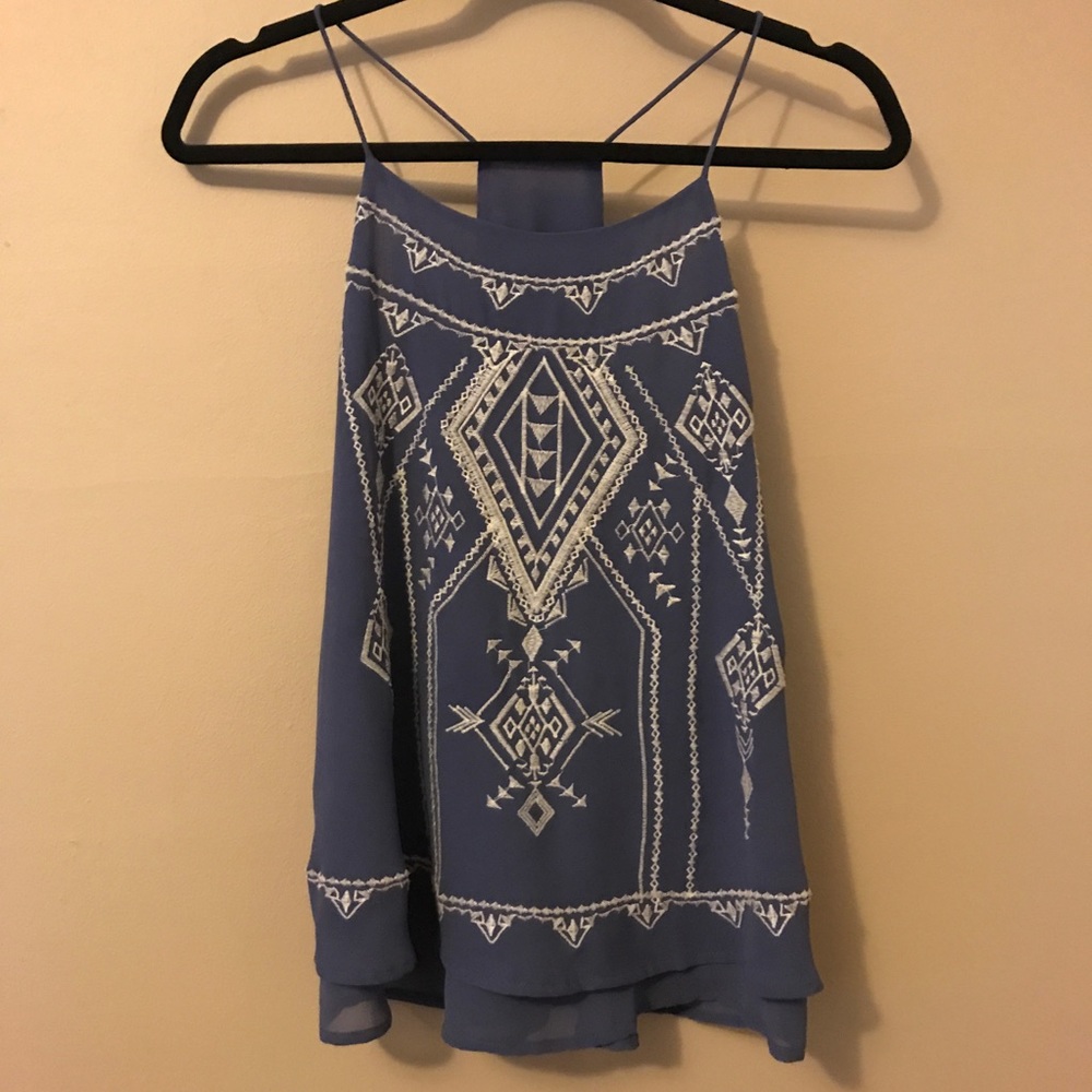 Blu Pepper Embroidered Top