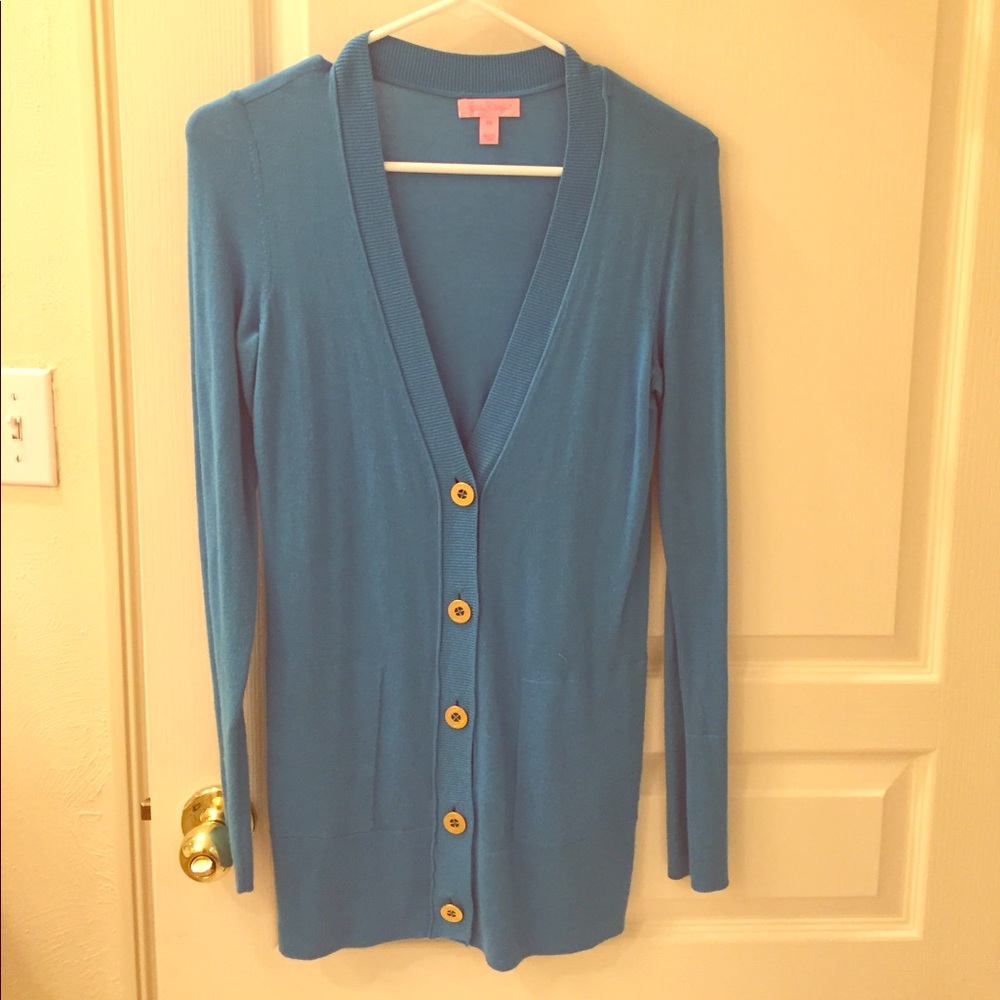 Lilly Pulitzer blue cardigan