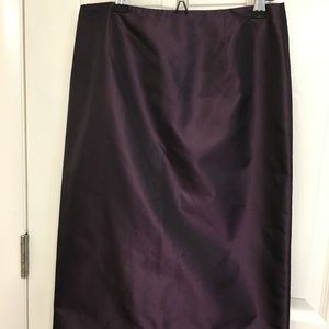Ann Taylor Purple Silk Pencil Skirt NWT Size 6P