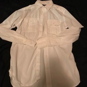 Old Navy White long sleeve dress shirt