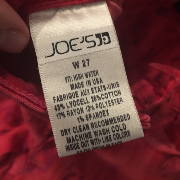 joe’s jeans | red ikat jeans - Picture 5 of 8