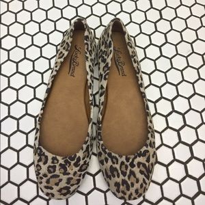 Lucky brand leopard print ballet flats