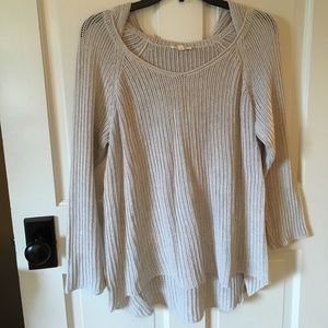 Eileen Fisher hooded loose knit sweater