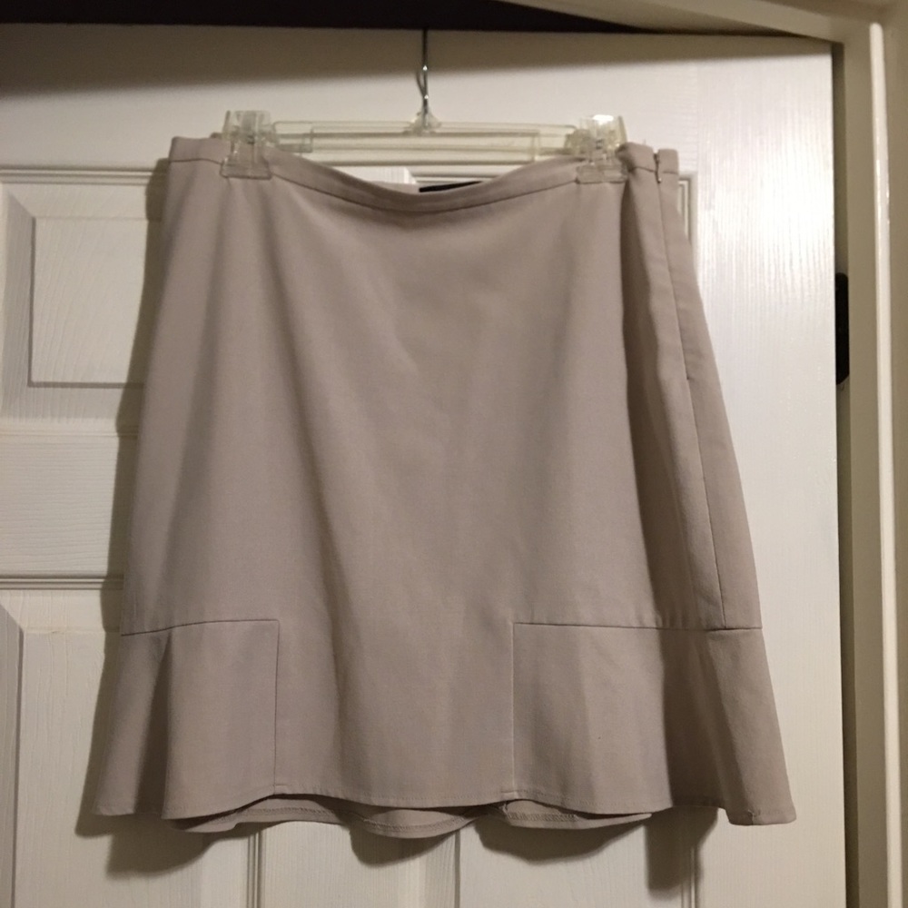 Tan Flare Skirt