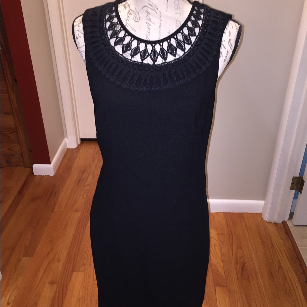 Black mid-length dress