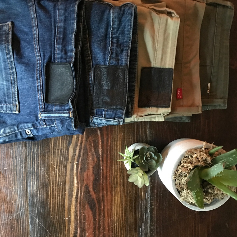 Lot of five Levi Commuter Jeans 510 - Men's 33x32