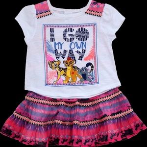 Lion Gaurd Shirt and Skirt outfit