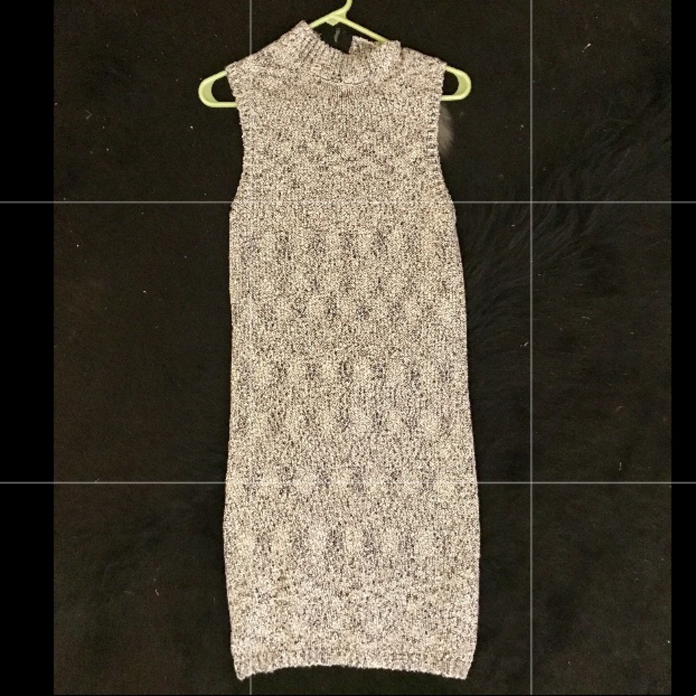 Grey sweater dress