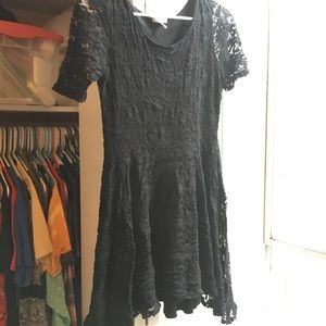 Soft black lace dress