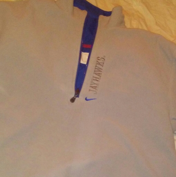 Nike men's KU reversible pullover jacket - Picture 2 of 4