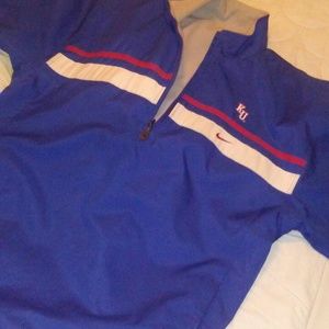 Nike men's KU reversible pullover jacket
