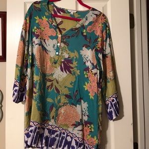 Cabi floral tunic