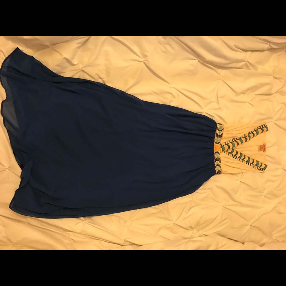 Beautiful blue embroidered dress