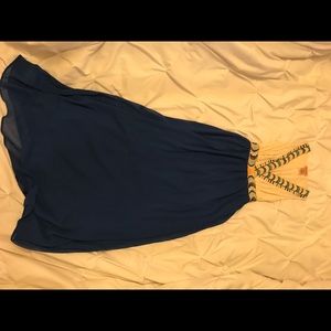 Beautiful blue embroidered dress