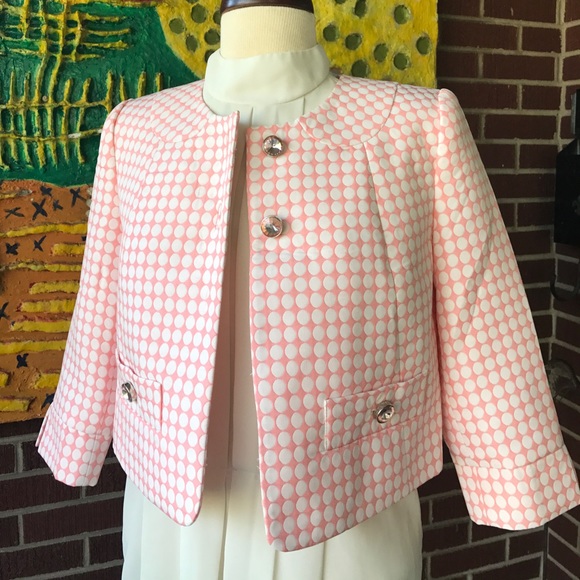 Chadwicks Polka Dot Bolero in Blush Pink - Picture 1 of 7