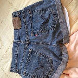 Levi's high waisted shorts