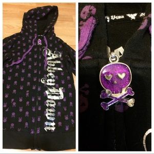 Abbey Dawn zip front jacket