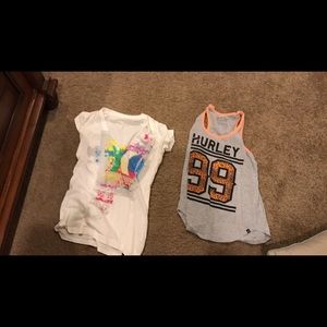 Hurley brand shirts
