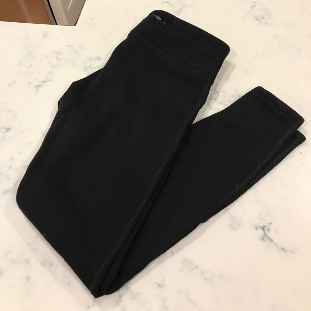 Athleta black Polartec Power Stretch tight,  small