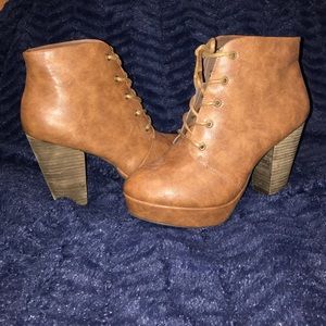 Madden girl by Steve Madden lace up booties