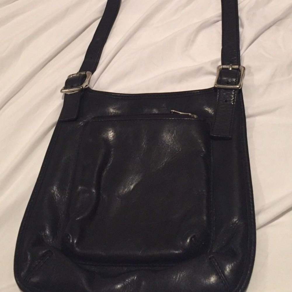 Vintage 70s style Fossil Leather Crossbody