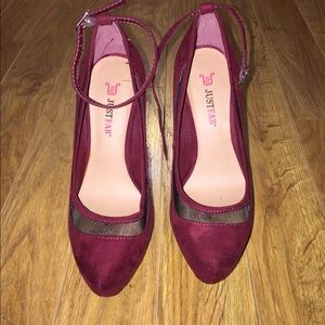 Maroon heels