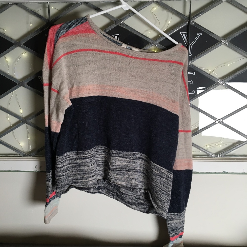 Anthropologie Moth Color Block Sweater