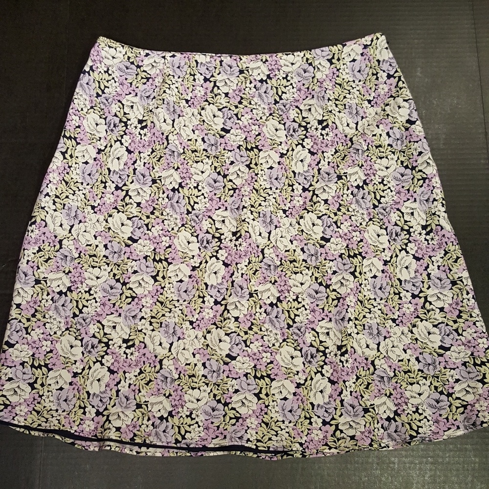 Charter Club Petite Silk Floral Skirt