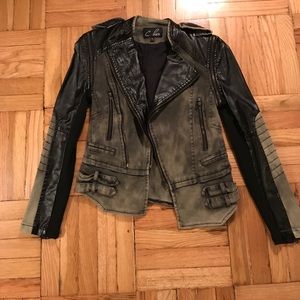 C Luce military jacket with detachable sleeves