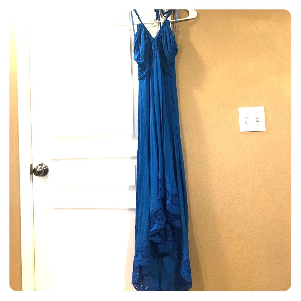 Blue maxi dress