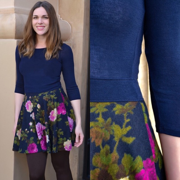 BOGO Sale NWOT Floral Skater Dress - Picture 3 of 3