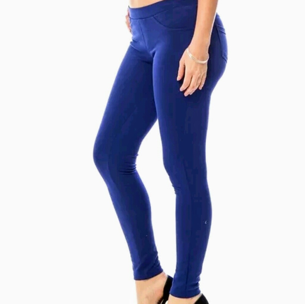 Basic house Royal blue Ponte pants size S