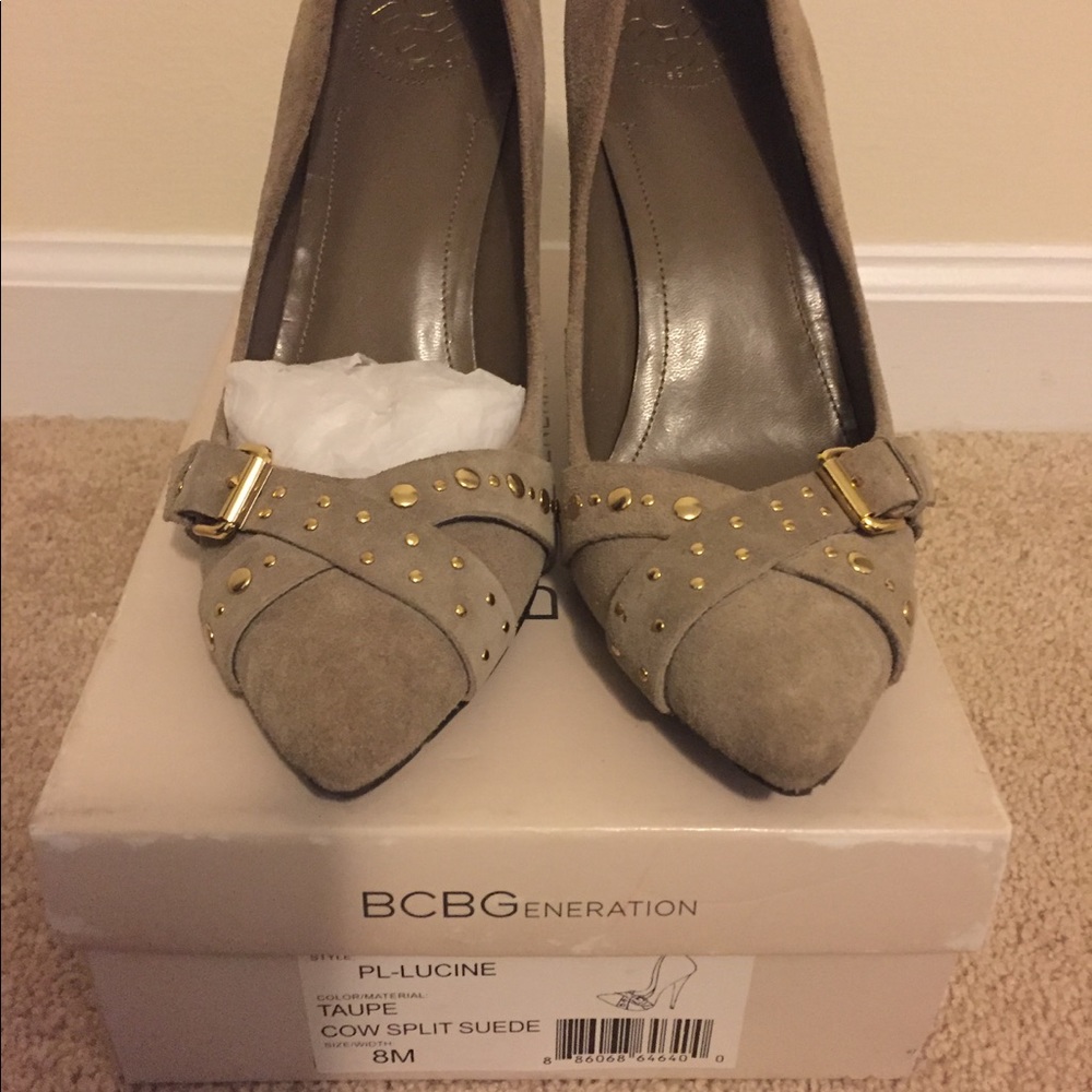 BCBG Lucine Suede Heels
