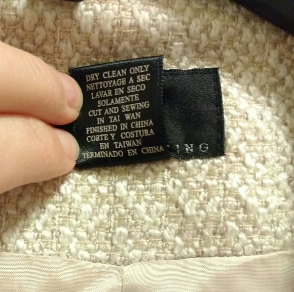 True Meaning single button tweed blazer light tan - Picture 4 of 5