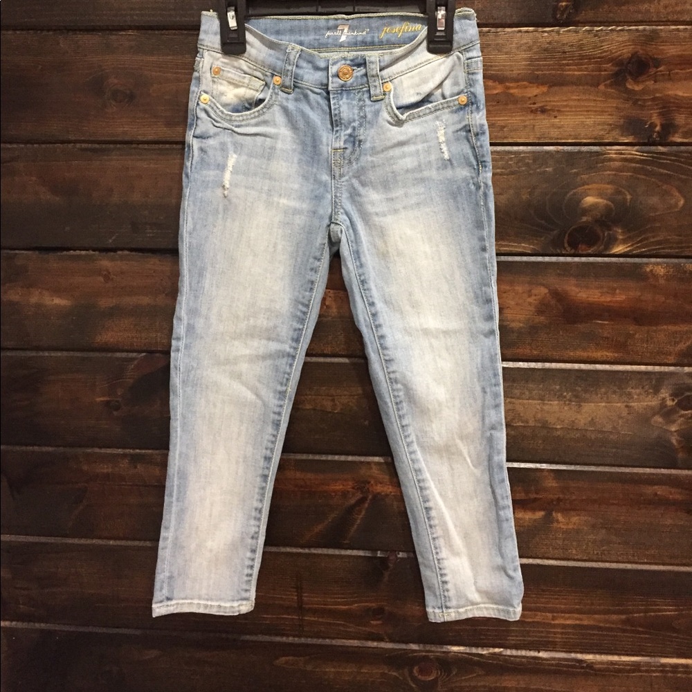 Girl boyfriend distressed jeans