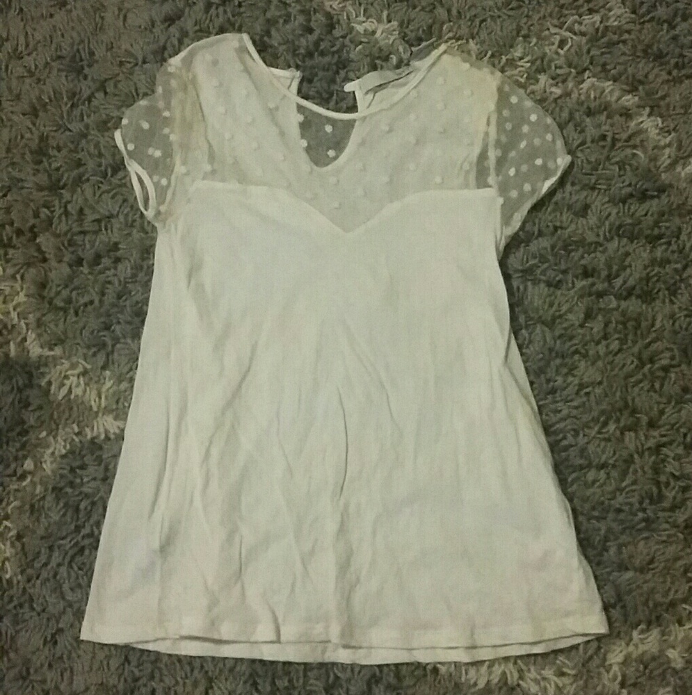 Cream boutique top