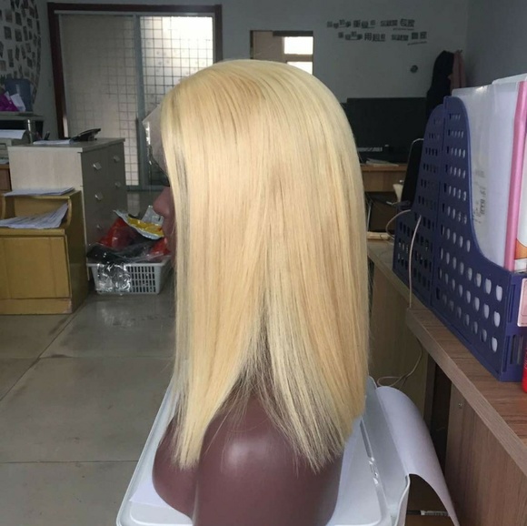 100%Virgin human Hair straight Wig12inch - Picture 2 of 2