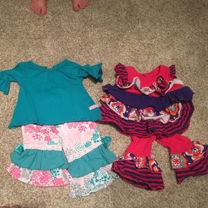 2 kids outfits- ruffle butts and Bonnie baby 2 kids outfits- ruffle butts and Bonnie baby