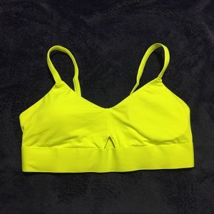 Neon Yellow Fabletics Sports Bra Size M / 8
