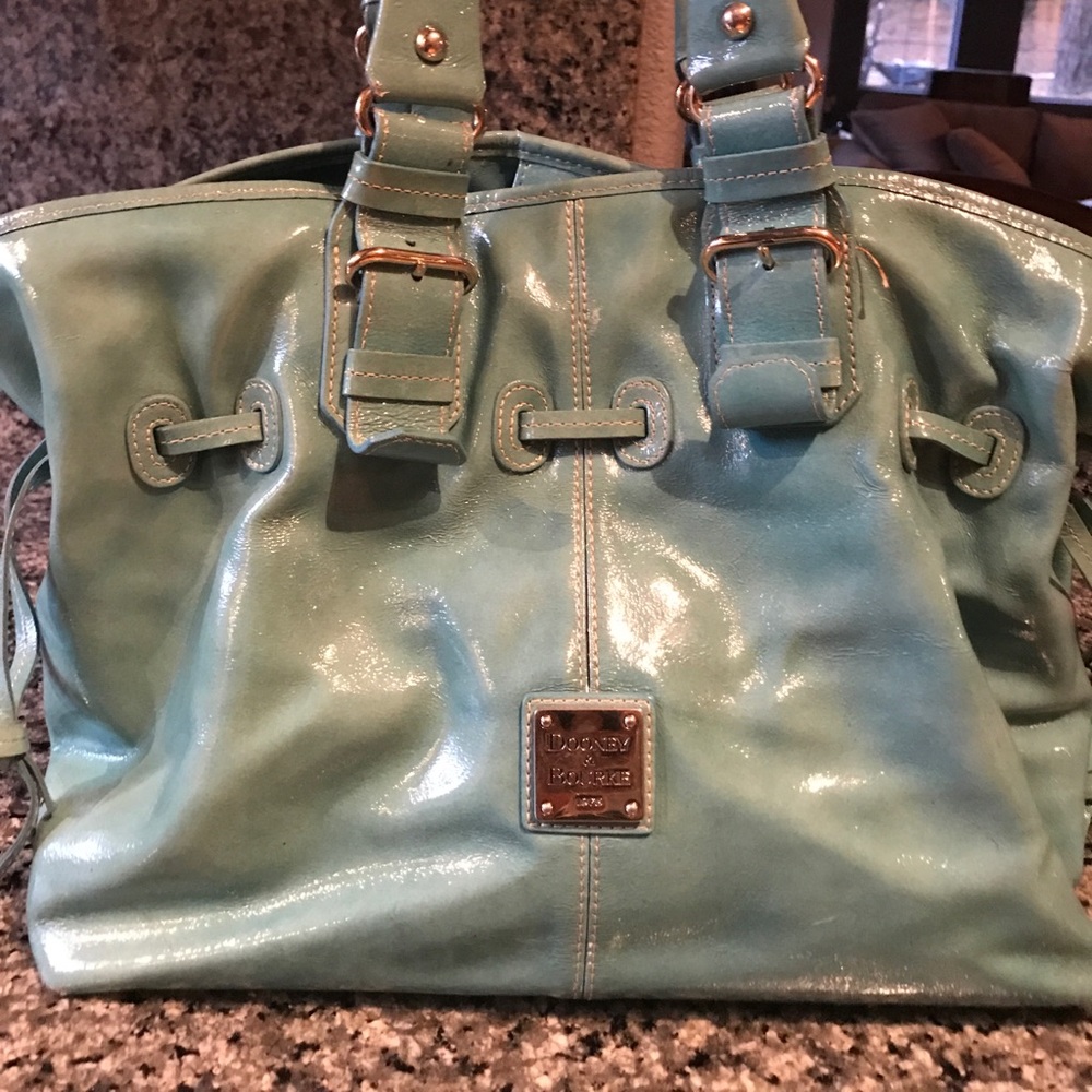 Teal Dooney & Bourke Handbag- spacious interior