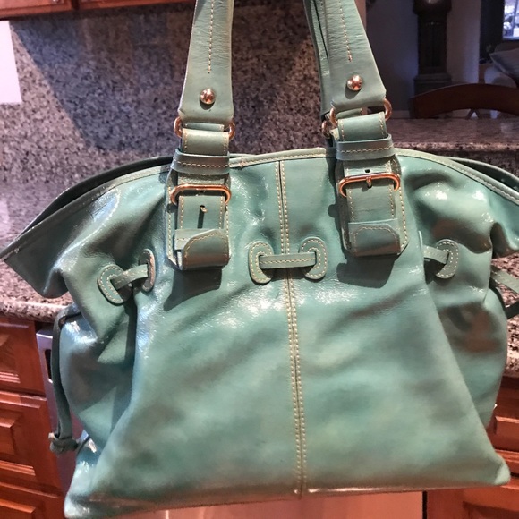 Teal Dooney & Bourke Handbag- spacious interior - Picture 2 of 3