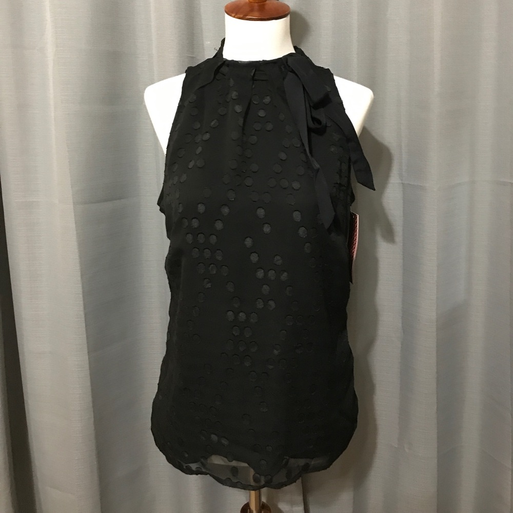 NWT black sleeveless shirt