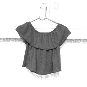 Topshop Off-Shoulder Crop Top