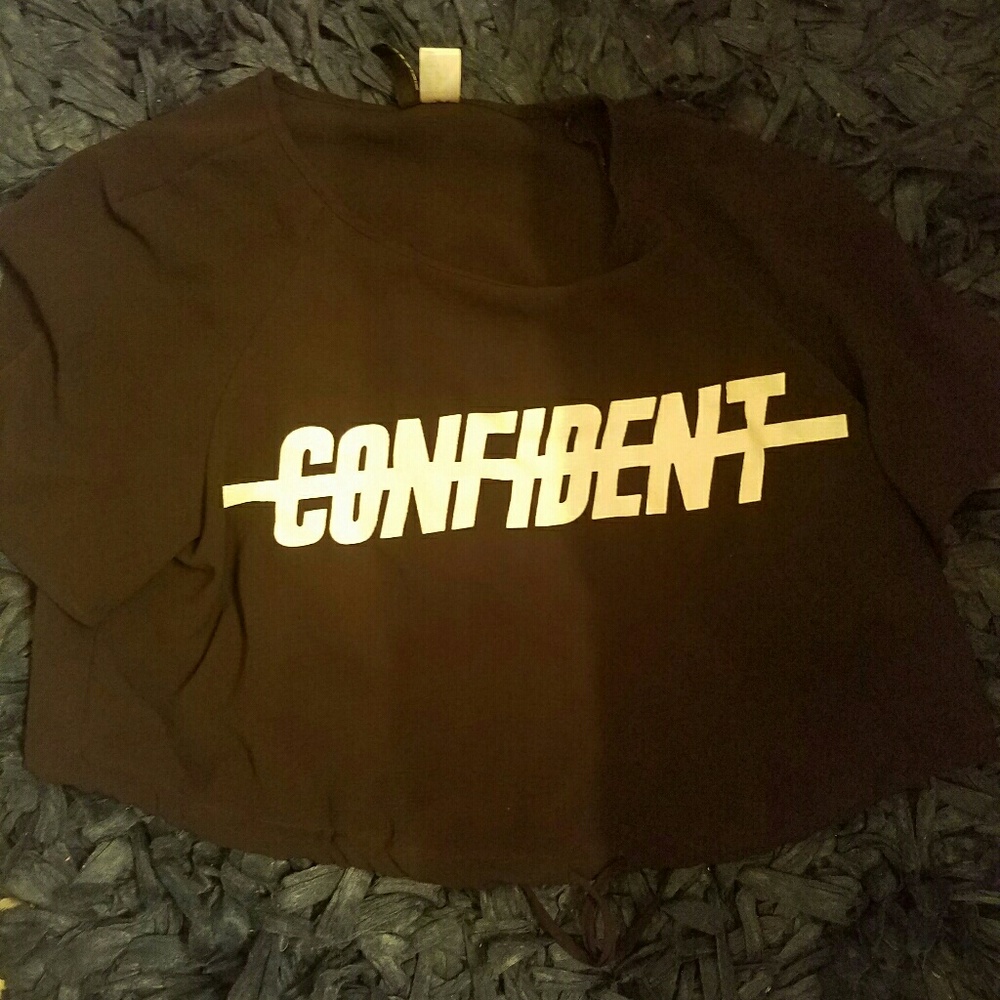H&M Confident crop top black