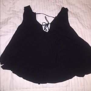 Kimchi Blue (Urban Outfitters) Black Crop Top