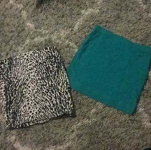 2 mini skirts