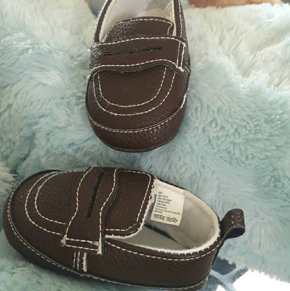 Infants Brown Loafer Shoe / Soft Bottom