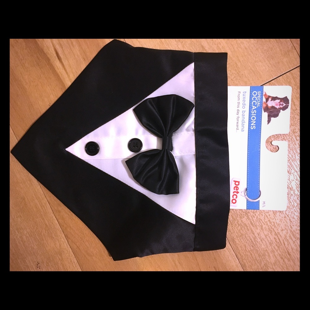 Doggie tuxedo bandana