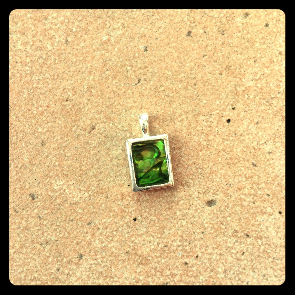Green n silver Pendant.